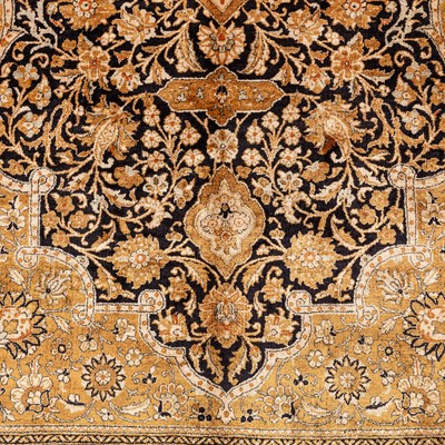 Lot 32 - A very fine silk Qum rug, central Persia