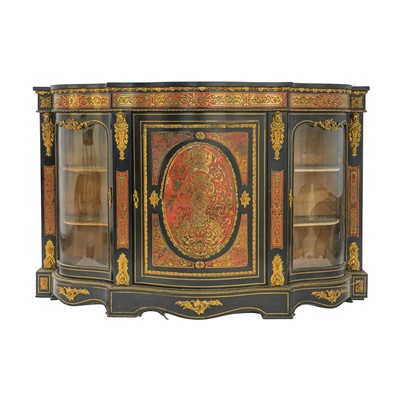 Lot 251 - A Napoleon III ebonised and Boulle work credenza