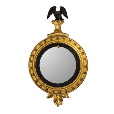 Lot 71 - A Regency giltwood convex mirror