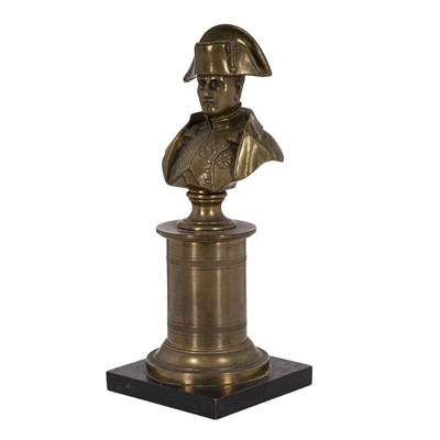 Lot 70 - A late 19th Century bronze bust of Napoleon Bonaparte