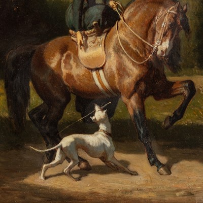 Lot 89 - Follower of Alfred De Dreux (French, early-mid 19th Century)