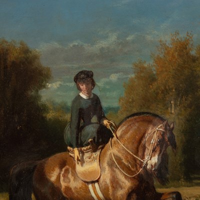 Lot 89 - Follower of Alfred De Dreux (French, early-mid 19th Century)