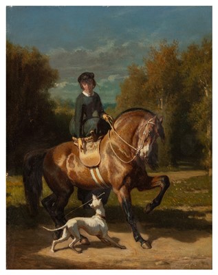 Lot 89 - Follower of Alfred De Dreux (French, early-mid 19th Century)