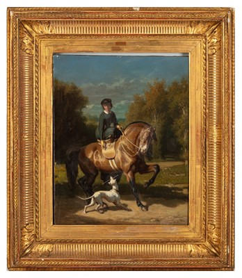Lot 89 - Follower of Alfred De Dreux (French, early-mid 19th Century)