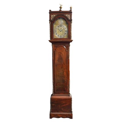 Lot 115 - A George III mahogany and brass-mounted longcase clock