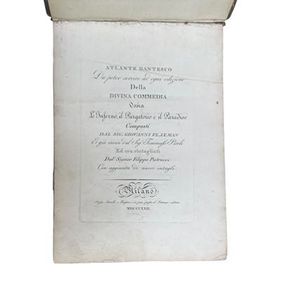Lot 11 - Flaxman (John) Illustrator, Atlante Dantesco, inscribed