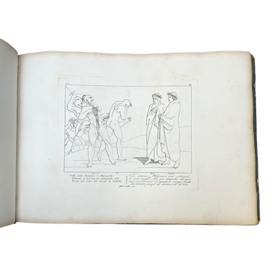 Lot 11 - Flaxman (John) Illustrator, Atlante Dantesco, inscribed
