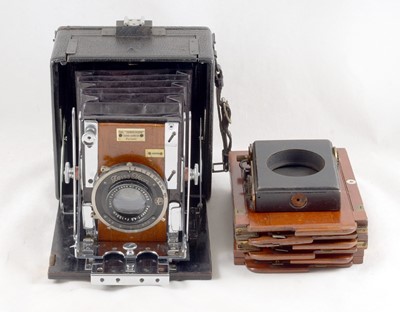 Lot 201 - Quarter Plate Sanderson "Hand" Camera.