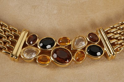 Lot 561 - A good Swarovski yellow metal and coloured...