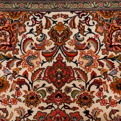 Lot 85 - A very fine part silk Tabriz rug, north-west Persia