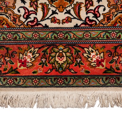 Lot 85 - A very fine part silk Tabriz rug, north-west Persia