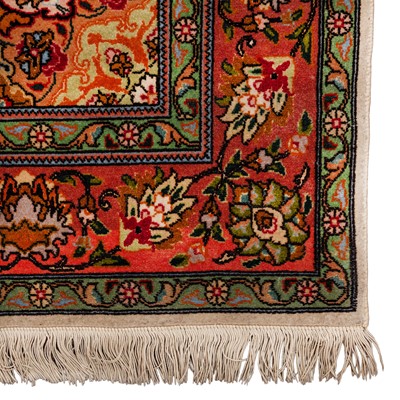 Lot 85 - A very fine part silk Tabriz rug, north-west Persia