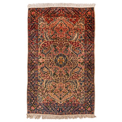 Lot 37 - A fine Kirman Laver rug, south Persia