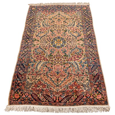 Lot 37 - A fine Kirman Laver rug, south Persia