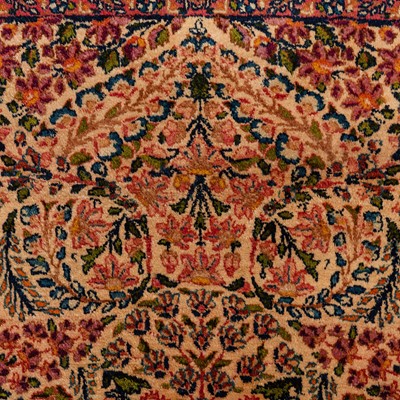 Lot 37 - A fine Kirman Laver rug, south Persia