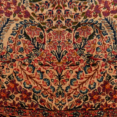 Lot 37 - A fine Kirman Laver rug, south Persia