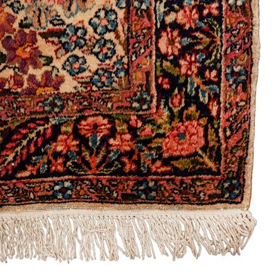 Lot 37 - A fine Kirman Laver rug, south Persia