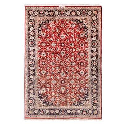 Lot 79 - A fine part silk Indian carpet