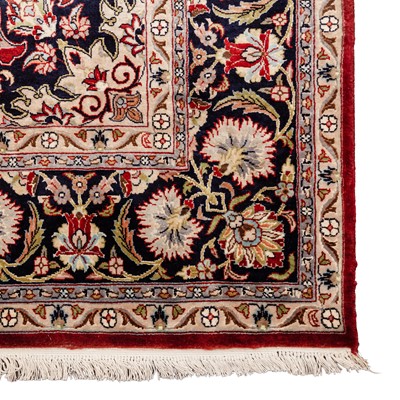 Lot 79 - A fine part silk Indian carpet