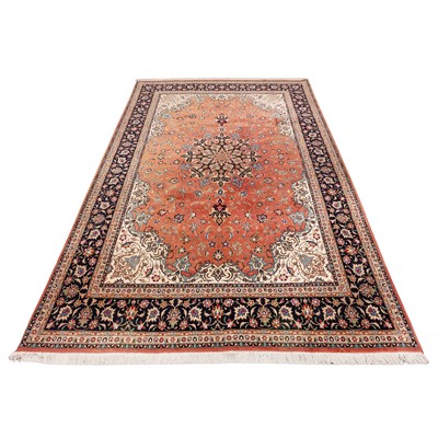 Lot 78 - A very fine part silk Tabriz carpet, north-west Persia