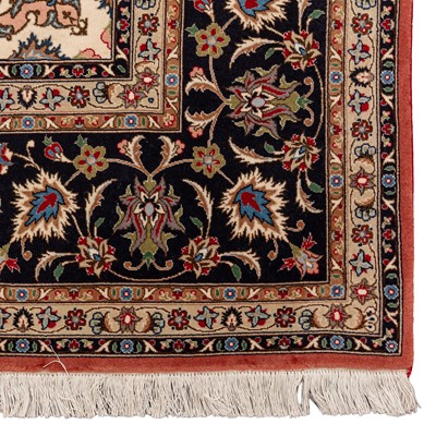 Lot 78 - A very fine part silk Tabriz carpet, north-west Persia