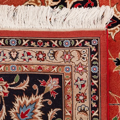 Lot 78 - A very fine part silk Tabriz carpet, north-west Persia
