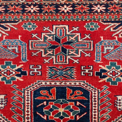 Lot 56 - A fine Uzbekistan small carpet