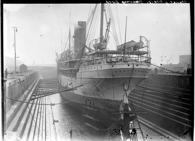 Lot 29 - [Marine & Transport Interest] Union Castle Line Ships & Horse-Drawn Charabanc Negatives.