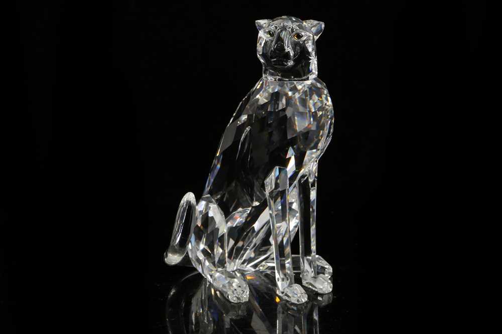 Lot 566 - A Swarovski crystal cheetah from the 'African...