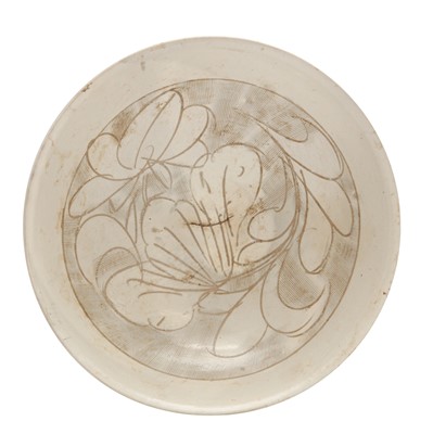 Lot 264 - A Chinese Cizhou white-glazed incised bowl, Song dynasty