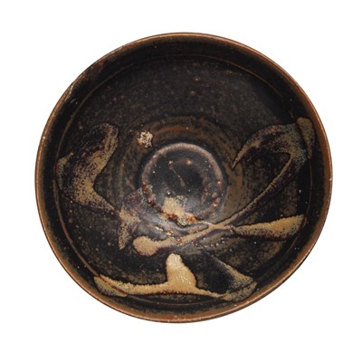 Lot 260 - A Chinese Jizhou brown-glazed 'splashed' bowl, Song dynasty