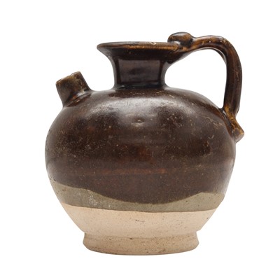 Lot 249 - A Chinese brown-glazed ewer, Tang dynasty
