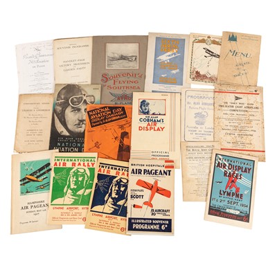 Lot 329 - Aviation. Collection of Pamphlets and Programmes, 1919 – 1971 (35)