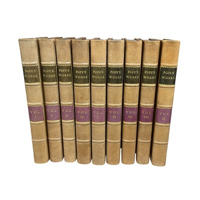 Lot 192 - Pope. Works. 9 vol. 1822