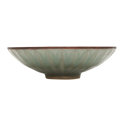 Lot 267 - A Chinese Longquan celadon-glazed 'lotus petal' bowl, Song dynasty