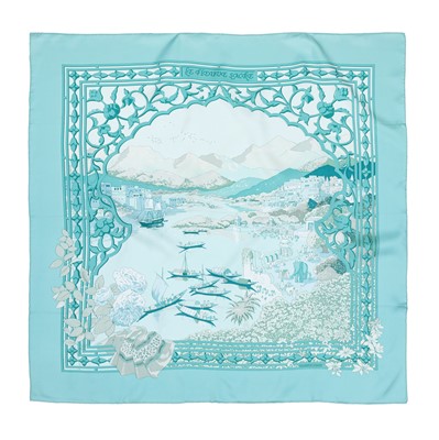 Lot 85 - Hermes 'Le Fleuve Sacre' Silk Scarf