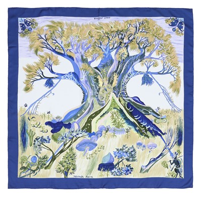 Lot 4 - Hermes 'Kuggor Tree' Silk Scarf 90