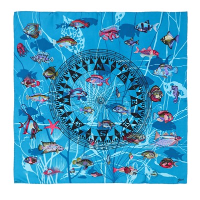 Lot 384 - Gucci Marine Nautical Silk Scarf