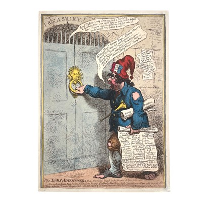 Lot 305 - Gillray (James) The Daily-Advertiser