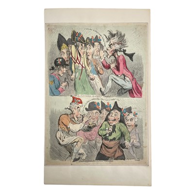 Lot 306 - Gillray (James) The National Assembly Petrified. The National Assembly Revivified