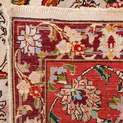 Lot 57 - A very fine part silk Tabriz rug, north-west Persia