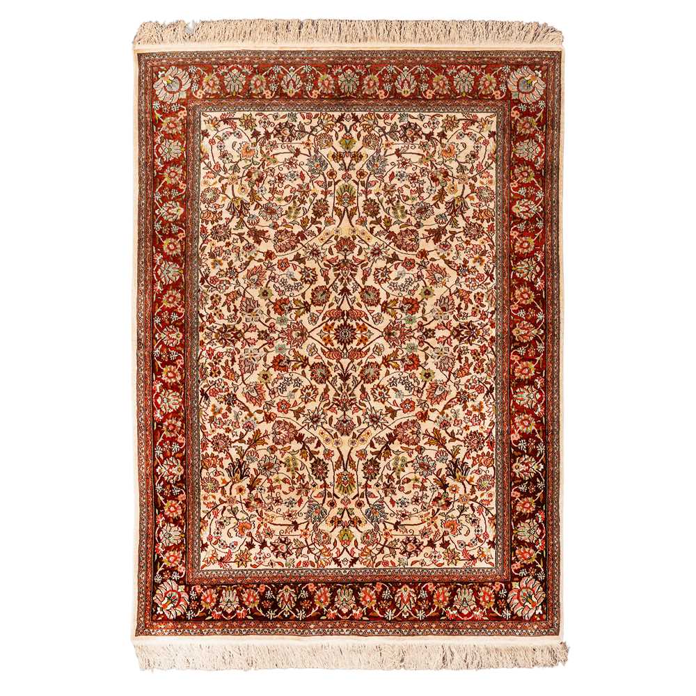 Lot 58 - A very fine silk Keyseri large rug, Turkey