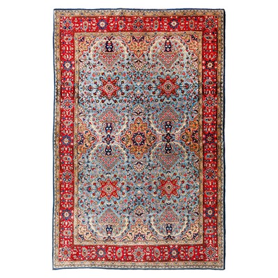 Lot 59 - A fine part silk Qum rug, central Persia
