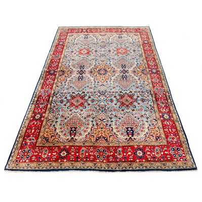 Lot 59 - A fine part silk Qum rug, central Persia