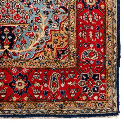 Lot 59 - A fine part silk Qum rug, central Persia