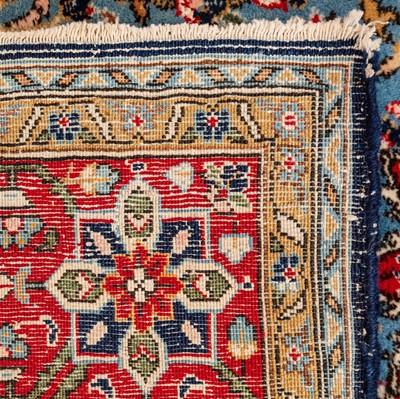 Lot 59 - A fine part silk Qum rug, central Persia