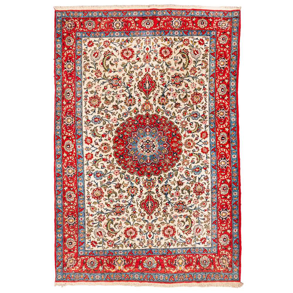 Lot 36 - A fine Qum rug, central Persia