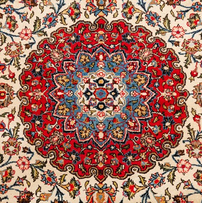 Lot 36 - A fine Qum rug, central Persia