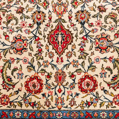 Lot 36 - A fine Qum rug, central Persia