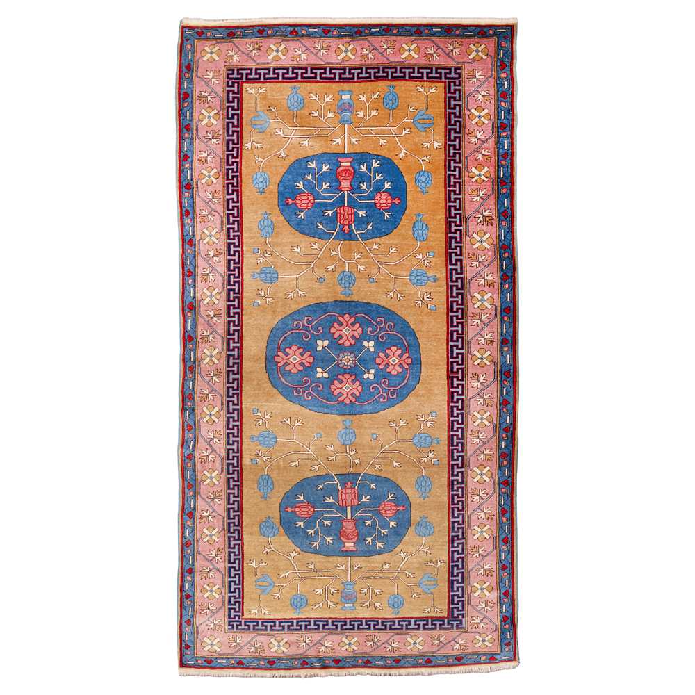 Lot 95 - A fine Khotan kelleh, east Turkestan